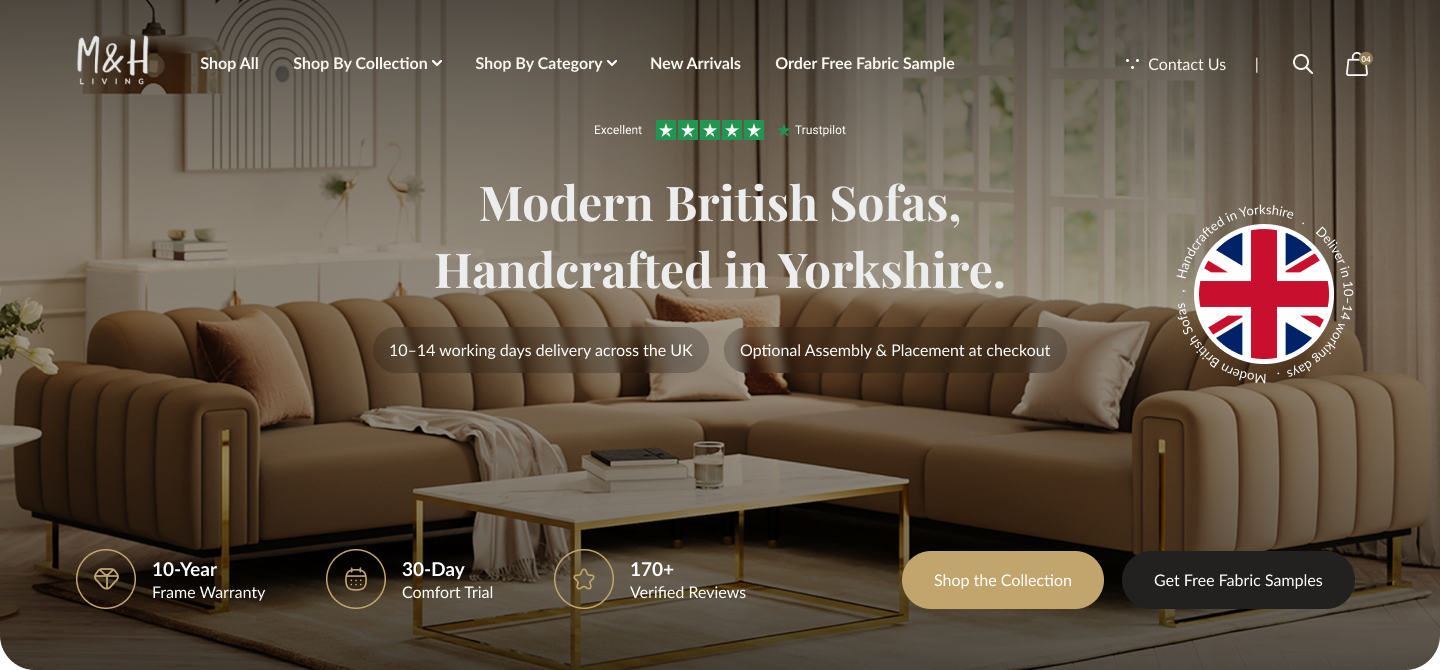 M&H Living Main Header